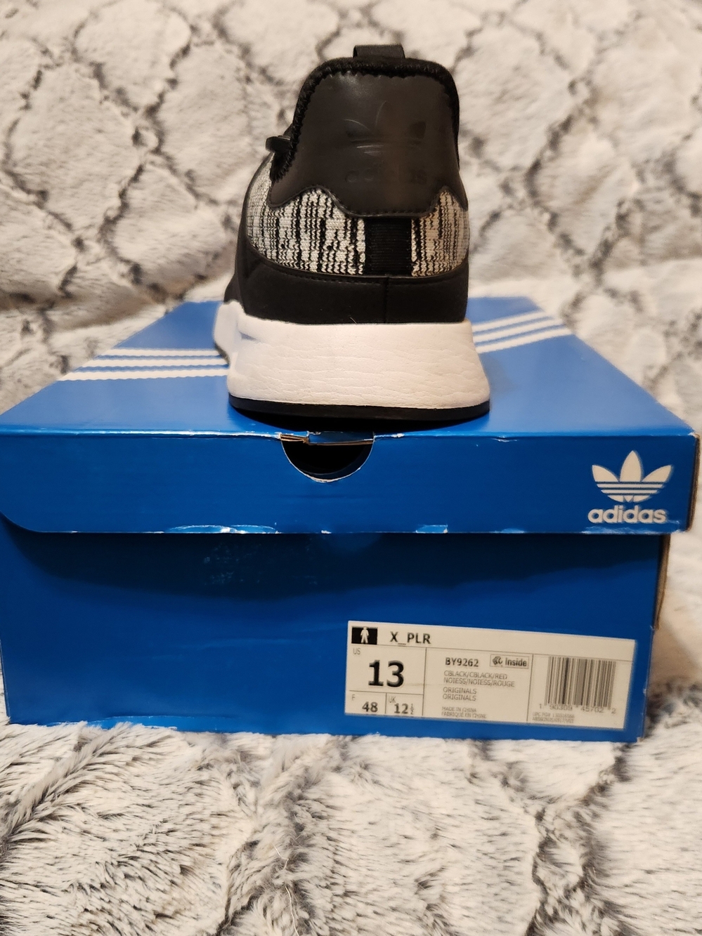 adidas Black and White X_PLR Men’s Athletic Sneaker